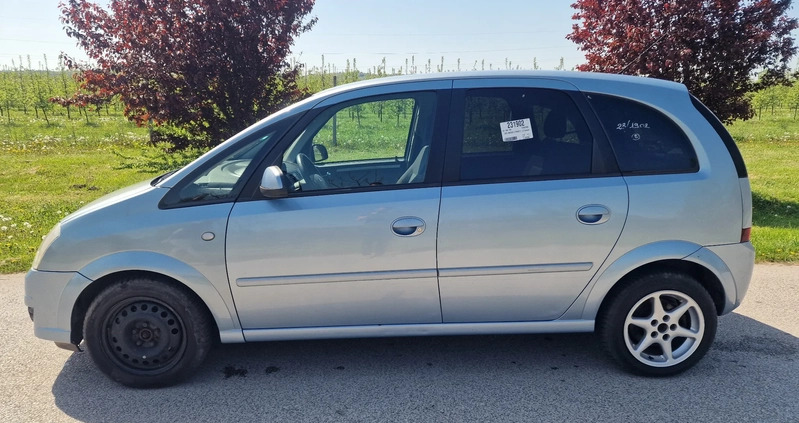 Opel Meriva cena 6800 przebieg: 252300, rok produkcji 2009 z Wyrzysk małe 121